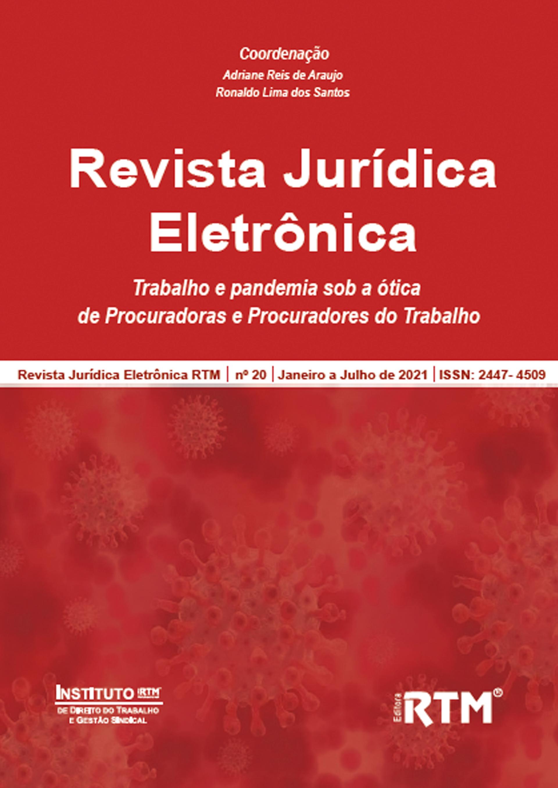 Revista Jurídica Eletrônica - Nº 20 - jan a jul de 2021
